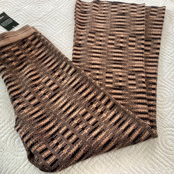 NWT Free People X Mandinga Knit Flared Pants Size L Geometric High-Waisted Boho - Picture 7 of 14
